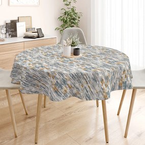 Goldea loneta dekoratív asztalterítő - vintage márvány mintás - kör alakú Ø 100 cm