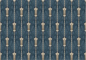 Fotótapéta Art Deco díszek és klasszikus csíkok 400x280 Mintás +ragasztó