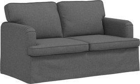 vidaXL Kanapé Sötétszürke 144 x 80 x 85 cm szövet