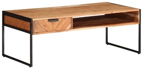 tömör akácfa dohányzóasztal 110 x 55 x 40 cm