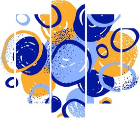 Kép - Világos motívum körökkel (150x105 cm)
