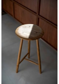 Natúr színű tölgyfa bárszék (ülésmagasság 75 cm) Blanc – Gazzda