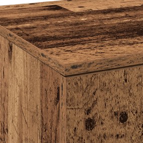 Magas Szekrény Régi Fa 80x35x180 cm Szerelt Fa