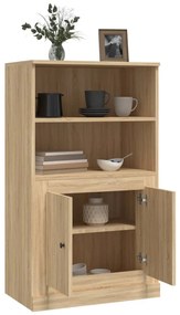 sonoma tölgy szerelt fa magasszekrény 60x35,5x103,5 cm