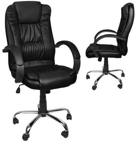Irodai szék, eco-bőr - fekete MALATEC