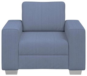 kék kordbársony szövet kanapészék 60 cm