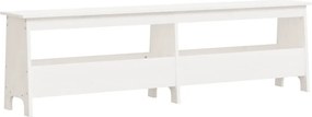 vidaXL fehér tömör fenyőfa előszoba pad 160x28x45 cm