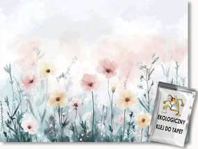 Fotótapéta Flizelina Akvarell Kert Park Rét Tavasz Virágok 350x250 ragasztó