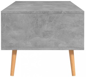 betonszürke szerelt fa dohányzóasztal 100 x 49,5 x 43 cm
