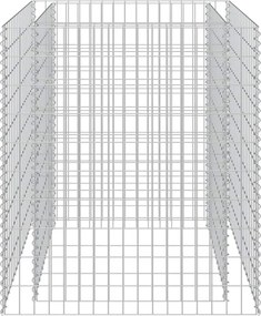 vidaXL horganyzott acél gabion magaságyás 90 x 90 x 100 cm