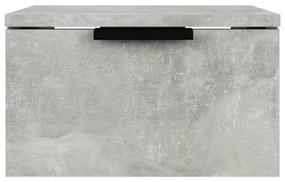 2 db betonszürke falra szerelhető éjjeliszekrény 34x30x20 cm