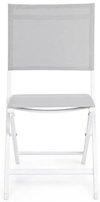 Fehér fém kerti szék Elin – Bizzotto