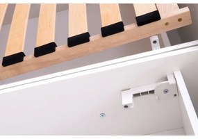 Kárpitozott ágy ágyneműtartóval, matrac nélkül ALIS 160x200 cm antracit