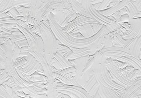 Fotótapéta – Fehér ecsetvonások (147x102 cm)