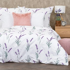 4Home Lavender pamut ágyneműhuzat, 140 x 200 cm, 70 x 90 cm, 140 x 200 cm, 70 x 90 cm
