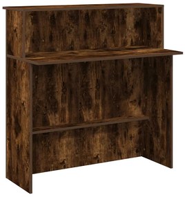 recepciós pult füstös tölgy 100x50x103,5 cm szerelt fa