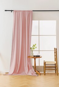 Függöny OXFORD LIGHT 140x250 cm, rózsaszín Felfüggesztés: Hullámos sínszalag