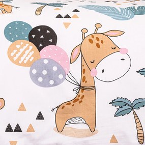 4Home gyerek pamut ágyneműhuzat Little giraffe, 140 x 200 cm, 70 x 90 cm
