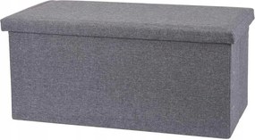 Kanapé Puff Ülőgarnitúra Nyitható Tároló 76 cm Szürke