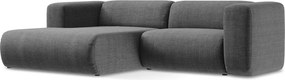 Szürke sarokkanapé (bal oldali-heverő résszel) Ekahi – Makamii