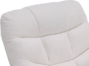 Állítható masszázs fotel, fehér, HUDSON