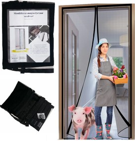 Szúnyogháló Ajtóra erkély ablak erkély Mágnesekkel 210x100 mágneses