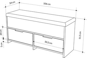 Cove Shoe Bench - Hitit