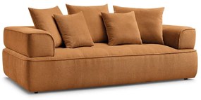 Mustársárga zsenília kanapé 237 cm Whesley – Bobochic Paris