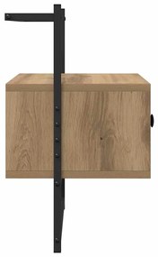 vidaXL Éjjeliszekrény 2 pcs Artisan tölgy 35 x 30 x 51 cm Faanyag