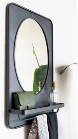 Fali tükör polccal 50x80 cm Pascal – White Label