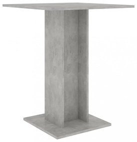 betonszürke szerelt fa bisztróasztal 60 x 60 x 75 cm