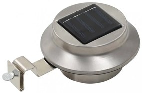 6 db kerek fehér kültéri napelemes LED lámpa, 12 cm