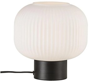 NORDLUX Milford asztali lámpa, fekete, E27, max. 4W, 20cm átmérő, 48965001