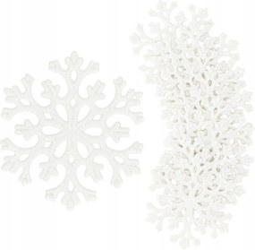 Nagy Medálok Csillagok Karácsonyfa Hópehely 8 db Fehér Karácsonyfa Díszek