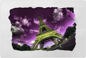 Poszterek 90x60 Lila Eiffel-mennyország