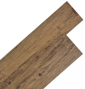Dióbarna öntapadó 2 mm-es pvc padló burkolólap 5,02 m²