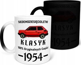Mágikus Bögre 70. Születésnapra Fiat 126p Bébi 1954 Klasszikus Ajándék 330ml
