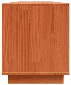 TV szekrény Barna 156 x 37 x 45 cm Tömör fenyőfa
