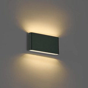 Modern kültéri fali lámpa sötétzöld 17,5 cm LED-del IP65 - Batt