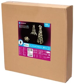 Aigostar - LED kültéri karácsonyfa 150xLED/230V 1,8m IP44 fehér/arany hideg fehér