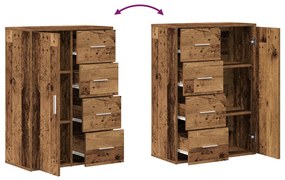 Old Wood Oldal szekrény 60x31x84 cm Mérnöki fa