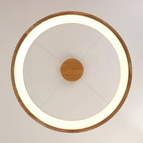 Brilagi - FALCON WOOD MODERN kábeles LED csillár, 60W, 230V, Ø 80 cm, fa