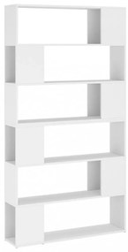 fehér térelválasztó könyvszekrény 100 x 24 x 188 cm