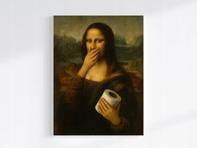 Vászonkép Canvas Grafika Mona Lisa Da Vinci Stílus Wc 75x100