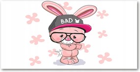 Fotótapéta üveg falra Nyúl sapkában 140x70