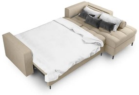 Santo bézs kinyitható sarokkanapé, jobb oldali - Milo Casa