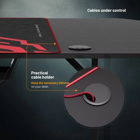 Diablo X-Mate 1600 nagyméretű gamer asztal