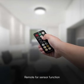 LED fürdőszobai mennyezeti lámpa szenzorral LED/36W/230V 4000K IP44 fekete