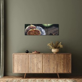 Füge és avokádó képe (órával) (90x30 cm)