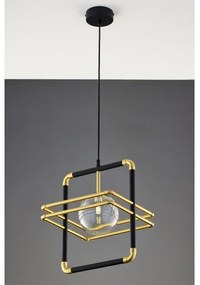 Jupiter 2028 - Csillár zsinóron FIORI 1xG9/10W/230V fekete/arany/átlátszó